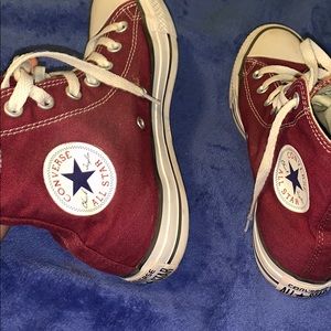 Burgundy converse